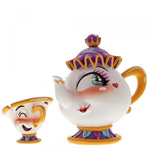 The World of Miss Mindy Presents Disney Mrs Potts And Chip Figurine