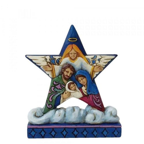Heartwood Creek By Jim Shore Star with Holy Family Scene Mini Figurine