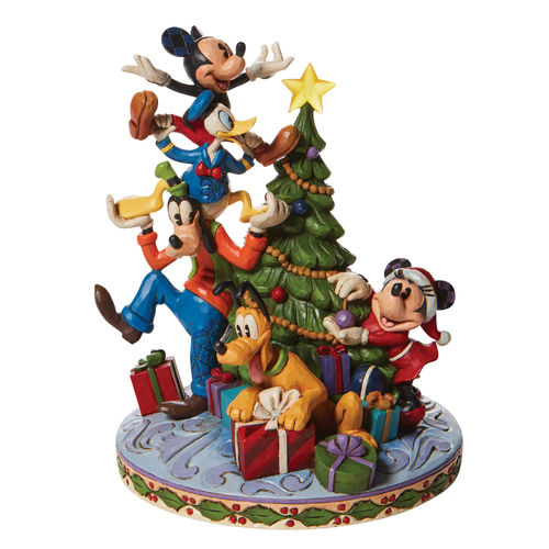 Disney Traditions Merry Tree Trimming Fab 5 Decorating The Tree