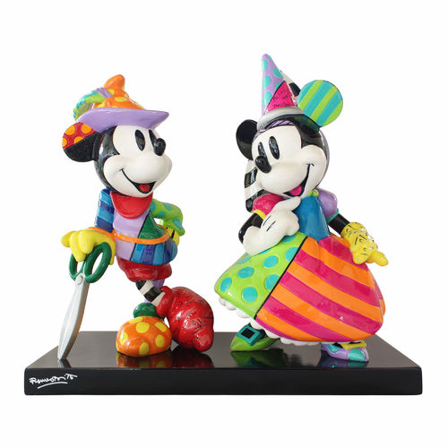 Disney by Romero Britto Mickey Mouse and Minnie Mouse Medieval Numbered Limited Edition