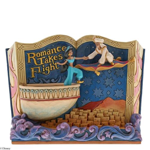 Disney Traditions Romance Takes Flight Storybook Aladdin Figurine