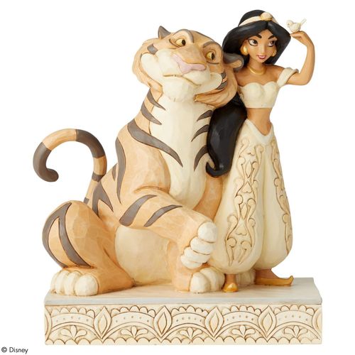 Disney Traditions White Woodland Wondrous Wishes Jasmine and Rajah