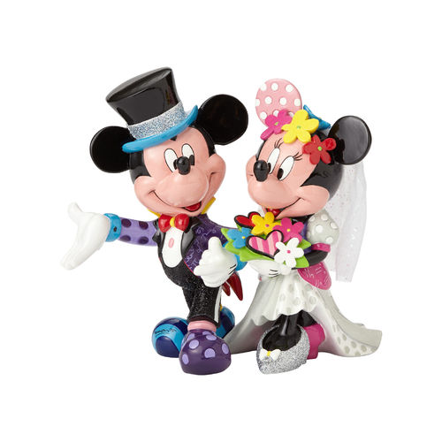 Disney BRITTO Collection Mickey Mouse and Minnie Mouse Wedding Figurine