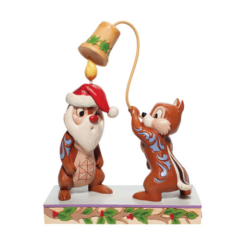 Disney Traditions Snuff Said Christmas Chip n Dale Figurine