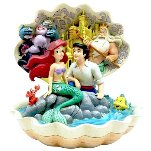 Disney Traditions Seashell Scenario The Little Mermaid Shell Scene Figurine