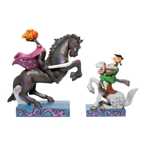 Disney Traditions Heads Up Ichabod Headless Horseman and Ichabod Crane Figurine