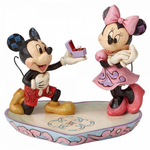 Disney Traditions A Magical Moment Mickey Mouse Proposing to Minnie Mouse Figurine
