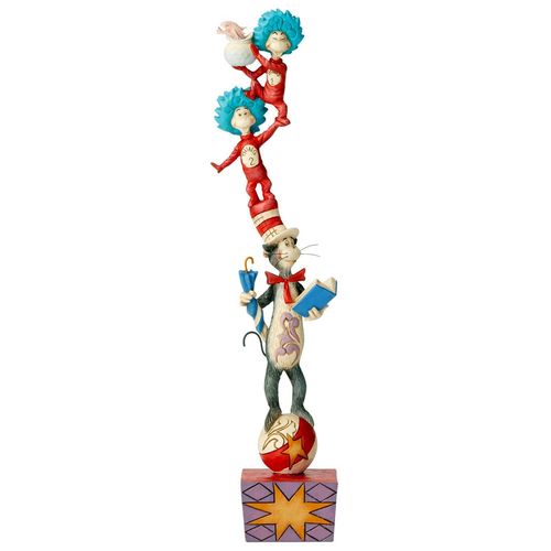 Dr Seuss by Jim Shore The Cat in the Hat and Friends Stacked Figurine