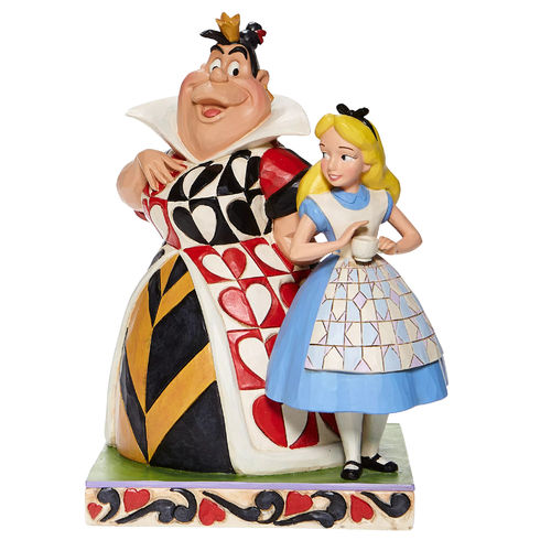 Disney Traditions Chaos and Curiousity Alice and the Queen of Hearts Figurine