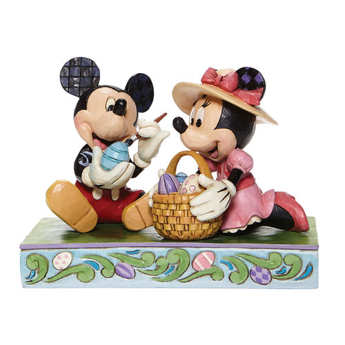 Disney Traditions Easter Artistry Mickey and Minnie Easter Figurine