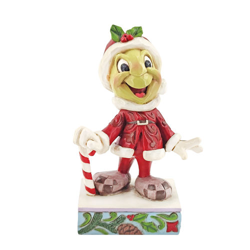 Disney Traditions Be Wise and Be Merry Christmas Jiminy Cricket Figurine