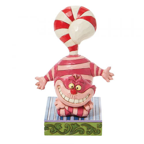 Disney Traditions Candy Cane Cheer Cheshire Cat Cane Tail Figurine
