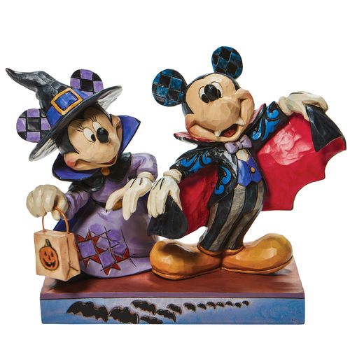 Disney Traditions Terrifying Trick or Treaters Mickey and Minnie as a Vampire