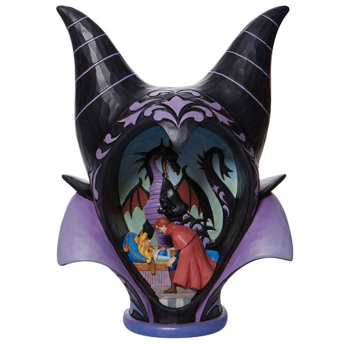 Disney Traditions True Loves Kiss Maleficent Diorama Headdress Figurine