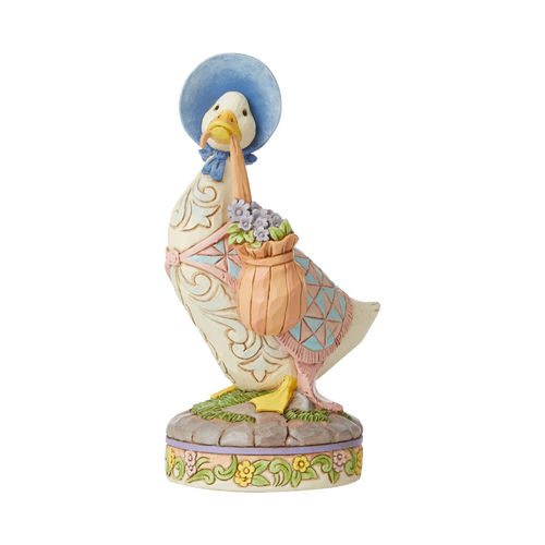 Beatrix Potter By Jim Shore wearing a shawl and a poke bonnet Jemima Puddle Duck Figurine