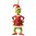 The Grinch By Jim Shore Grinch Dressed as Santa Hanging Ornament