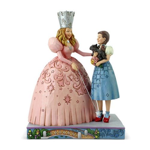 Wizard Of Oz By Jim Shore The Gift Of Ruby Slippers Glinda and Dorothy in Ruby Slippers Figurine
