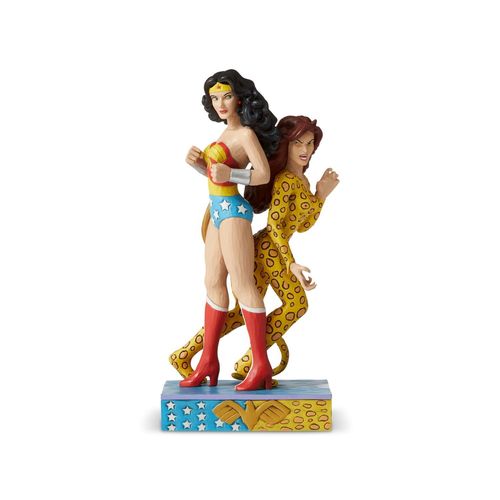 DC Comics By Jim Shore Wonder Woman and The Cheetah Figurine