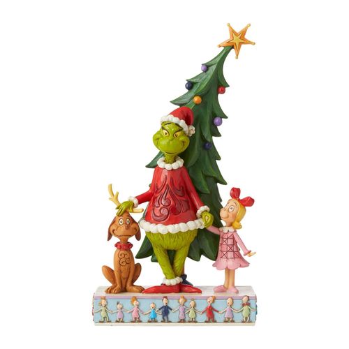 The Grinch By Jim Shore Grinch Max and Cindy Decorating Tree Figurine