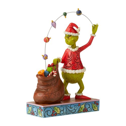 The Grinch By Jim Shore Grinch Juggling Gifts Into Bag