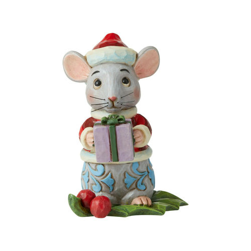 Heartwood Creek By Jim Shore Christmas Mouse Mini Figurine
