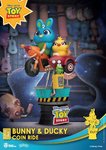 Beast Kingdom Disney Pixar Toy Story D Stage PVC Coin Ride Series Bunny and Ducky Diorama