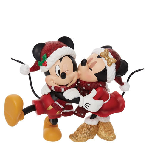 Disney Showcase Collection Christmas Mickey and Minnie Figurine