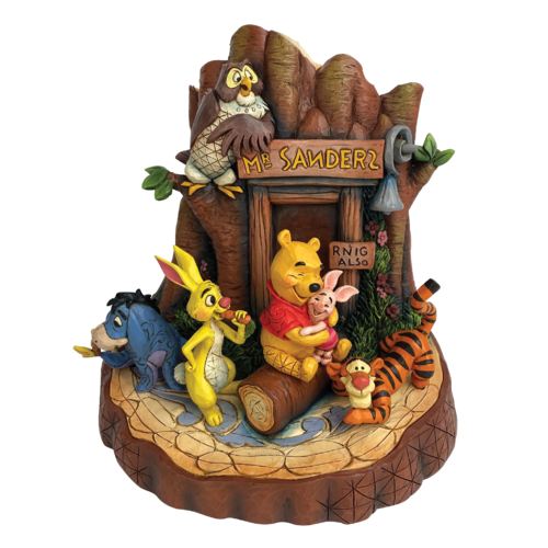 Disney Traditions Hundred Acre Pals Winnie the Pooh Carved by Heart