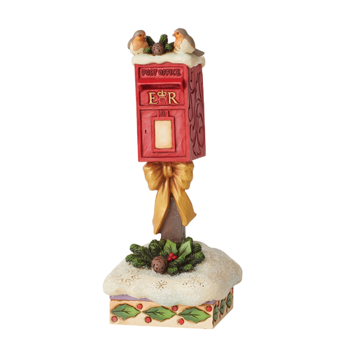 Heartwood Creek by Jim Shore Robins on a Postbox Figurine