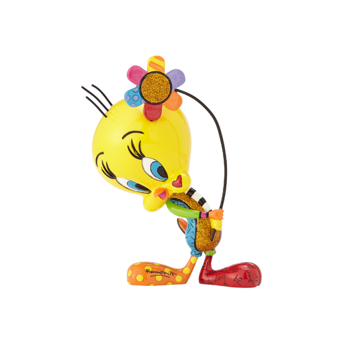 Looney Tunes By Romero Britto Tweety with Flower Figurine