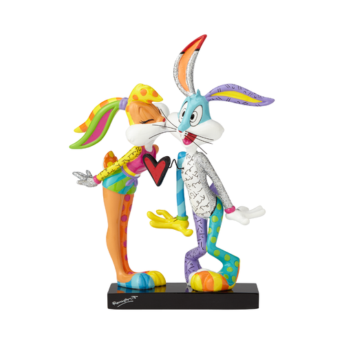 Looney Tunes By Romero Britto Lola Kissing Bugs Bunny Figurine