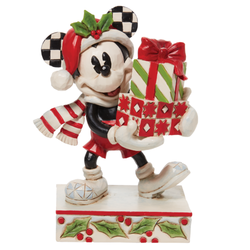 Disney Traditions A Season of Giving Mickey Mouse Christmas Presents Figurine