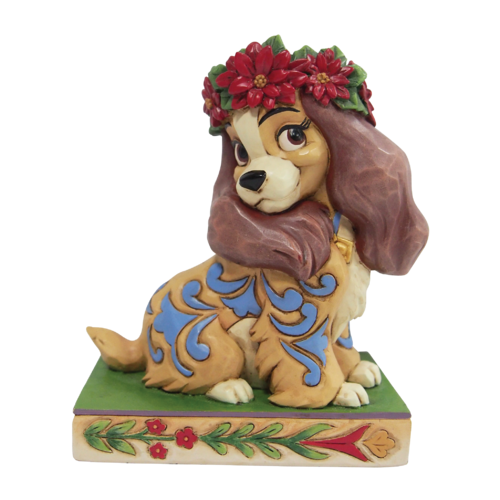Disney Traditions Lovely Lady Lady Christmas Personality Pose Figurine