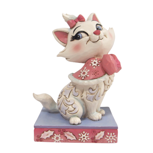 Disney Traditions Purrfect Kitty Marie Christmas Personality Pose Figurine