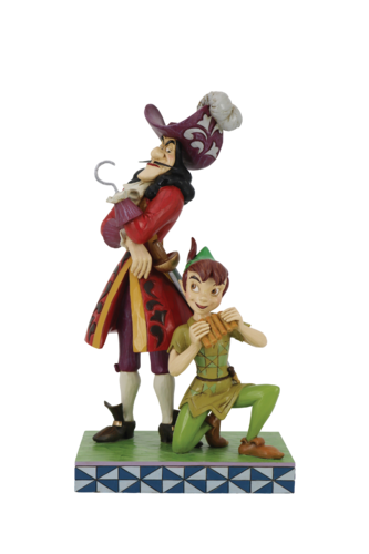 Disney Traditions Devious and Daring Peter Pan and Captain Hook Figurine
