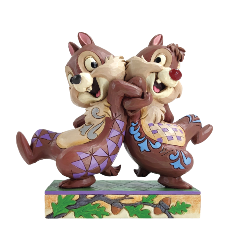 Disney Traditions Mischievous Mates Chip and Dale Figurine