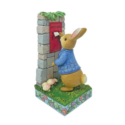Beatrix Potter By Jim Shore Lets Stay in Touch Peter Rabbit Posting Letters Figurine