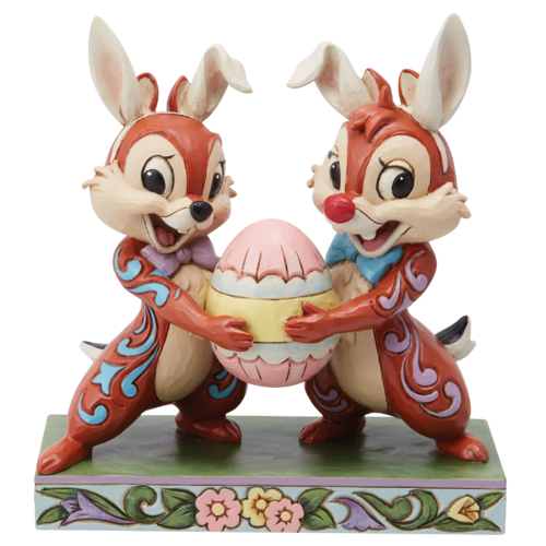 Disney Traditions Chip n Dale Easter Figurine