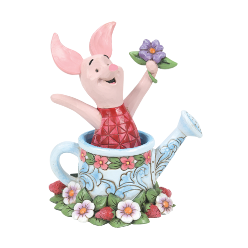 Disney Traditions Picked For you Piglet in a Watering Can Figurine