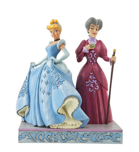 Disney Traditions Cruel And Compassionate Cinderella vs Lady Tremaine Figurine